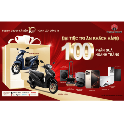 Fusion Group thông báo chương trình tri ân khách hàng nhân dịp kỷ niệm 10 năm thành lập