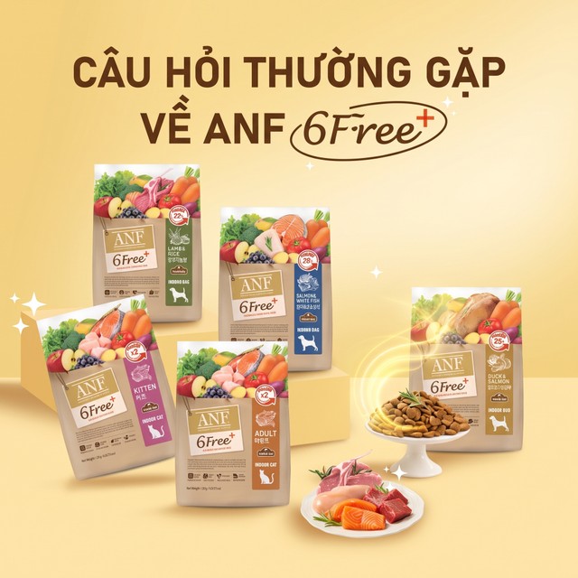 CÂU HỎI THƯỜNG GẶP VỀ THỨC ĂN CAO CẤP ANF 6FREE+