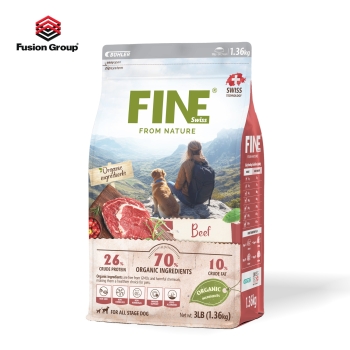 (3LB) FINE – Thức ăn hữu cơ tự nhiên cho chó vị thịt bò